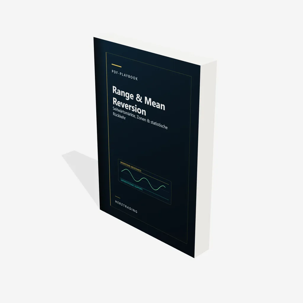 Dunkelblaues PDF-Playbook, stehend in Dreiviertelansicht, mit goldener Linie am Bund.